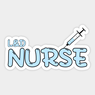 Labor and Delivery Nurse Blue Sticker